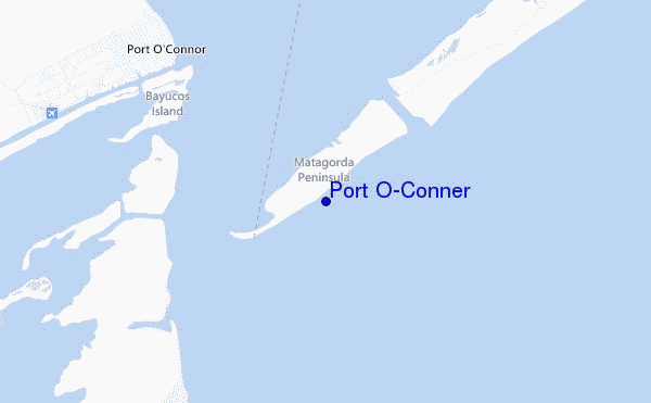 mappa di localizzazione di Port O'Conner