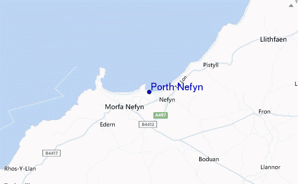 mappa di localizzazione di Porth Nefyn