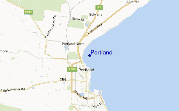 mappa di localizzazione di Portland