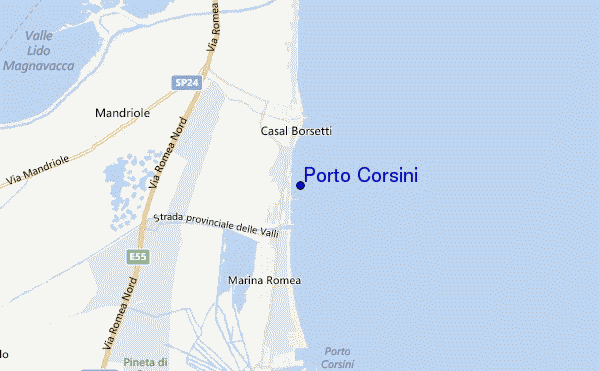 mappa di localizzazione di Porto Corsini