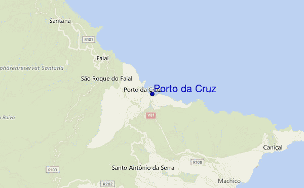 mappa di localizzazione di Porto da Cruz