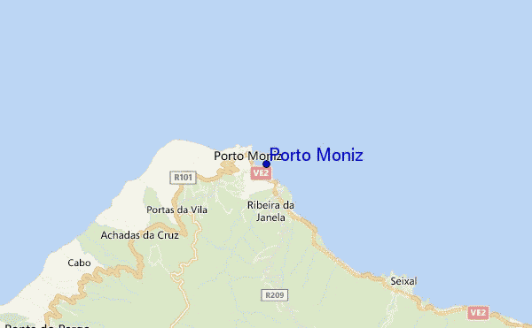 mappa di localizzazione di Porto Moniz