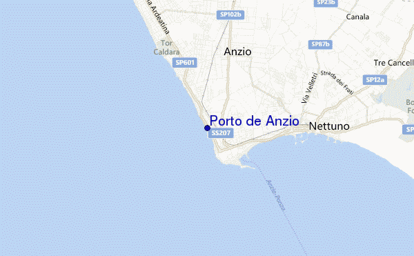 mappa di localizzazione di Porto de Anzio