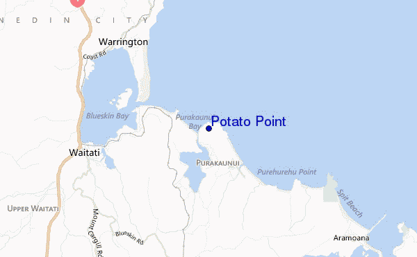 mappa di localizzazione di Potato Point