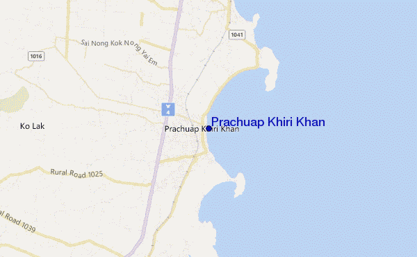 mappa di localizzazione di Prachuap Khiri Khan