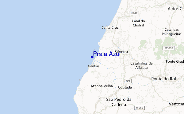mappa di localizzazione di Praia Azul