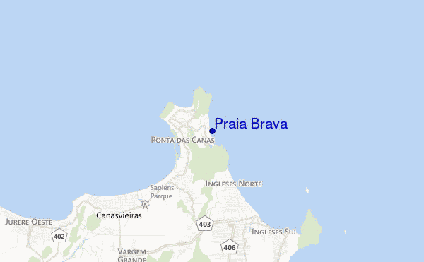 mappa di localizzazione di Praia Brava