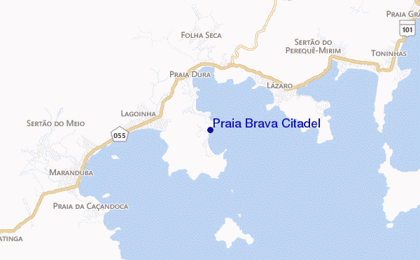 mappa di localizzazione di Praia Brava Citadel