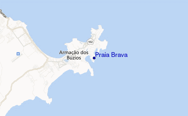 mappa di localizzazione di Praia Brava