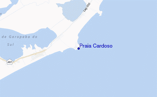 mappa di localizzazione di Praia Cardoso