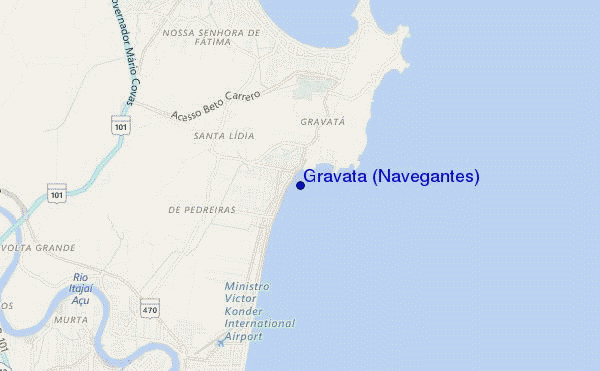 mappa di localizzazione di Gravatá (Navegantes)