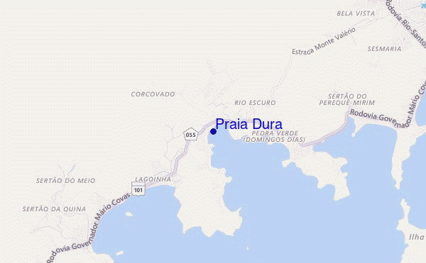 mappa di localizzazione di Praia Dura