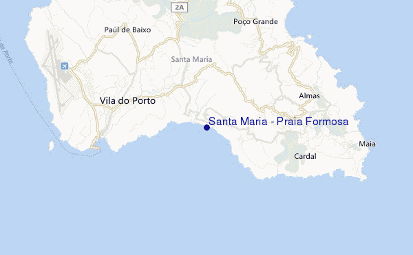 mappa di localizzazione di Santa Maria - Praia Formosa
