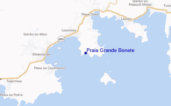 mappa di localizzazione di Praia Grande Bonete