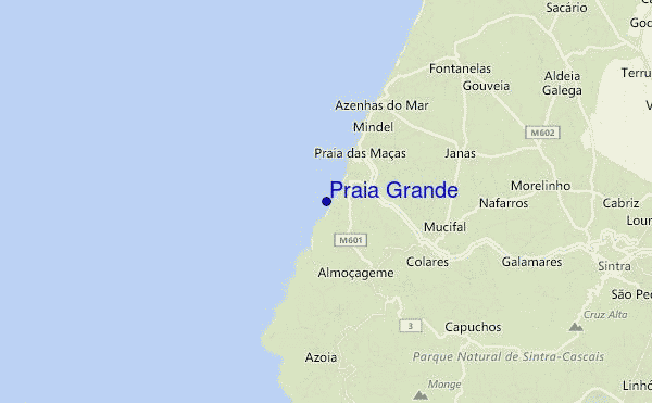 mappa di localizzazione di Praia Grande