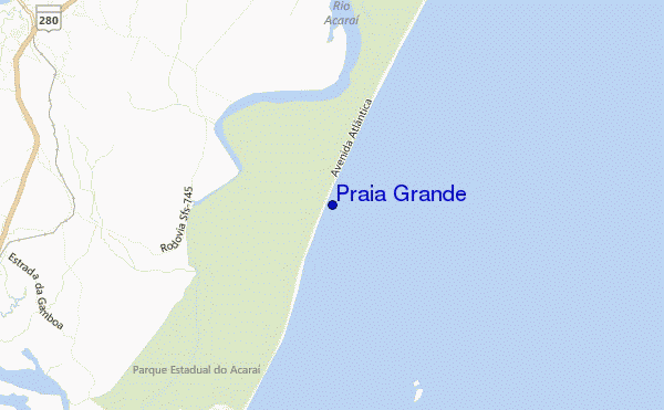 mappa di localizzazione di Praia Grande