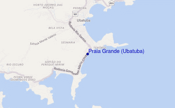 mappa di localizzazione di Praia Grande (Ubatuba)
