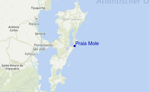 Praia Mole Location Map