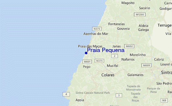mappa di localizzazione di Praia Pequena