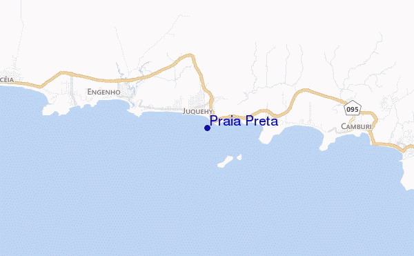 mappa di localizzazione di Praia Preta
