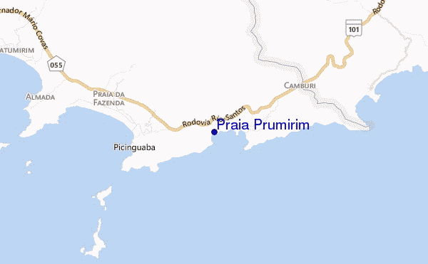 mappa di localizzazione di Praia Prumirim
