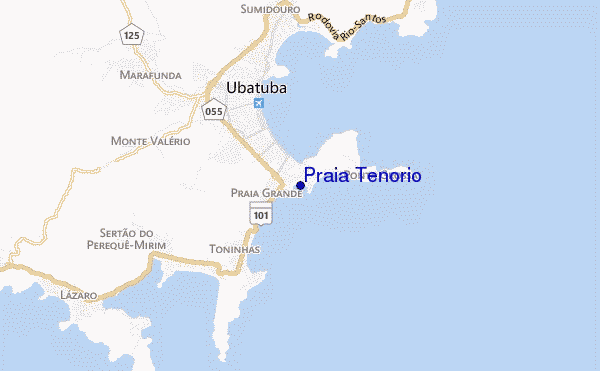 mappa di localizzazione di Praia Tenório