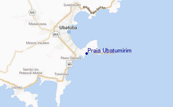 mappa di localizzazione di Praia Ubatumirim