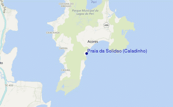 mappa di localizzazione di Praia da Solidao (Caladinho)