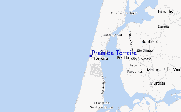 mappa di localizzazione di Praia da Torreira