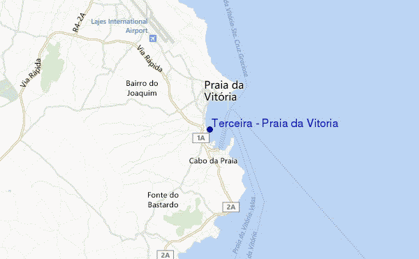 mappa di localizzazione di Terceira - Praia da Vitoria
