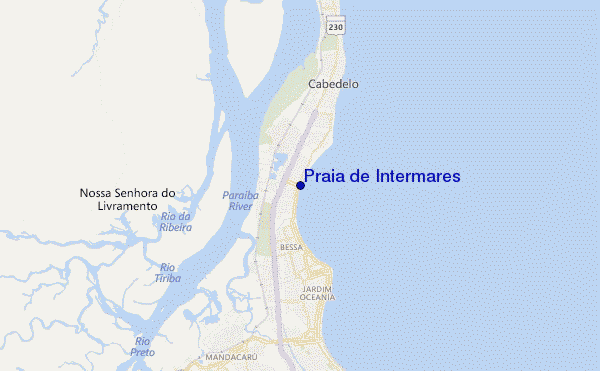 mappa di localizzazione di Praia de Intermares