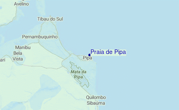 mappa di localizzazione di Praia de Pipa