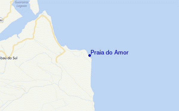 mappa di localizzazione di Praia do Amor