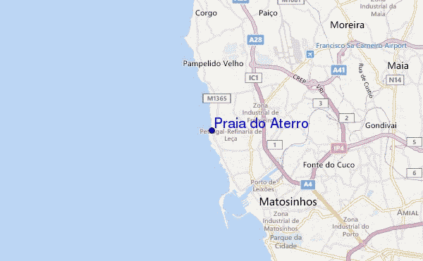 mappa di localizzazione di Praia do Aterro