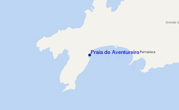 mappa di localizzazione di Praia do Aventureiro