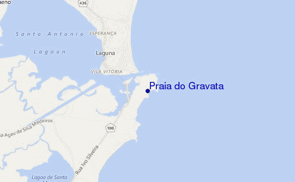 mappa di localizzazione di Praia do Gravatá