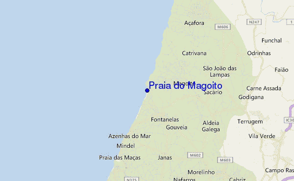 mappa di localizzazione di Praia do Magoito