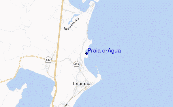 mappa di localizzazione di Praia d'Agua