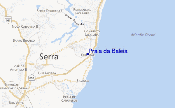 mappa di localizzazione di Praia da Baleia