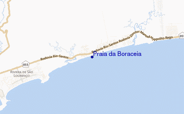 mappa di localizzazione di Praia da Boraceia