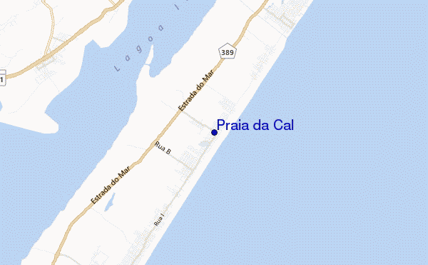 mappa di localizzazione di Praia da Cal
