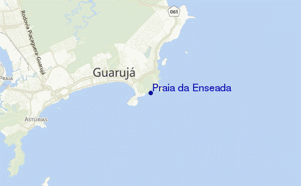 mappa di localizzazione di Praia da Enseada