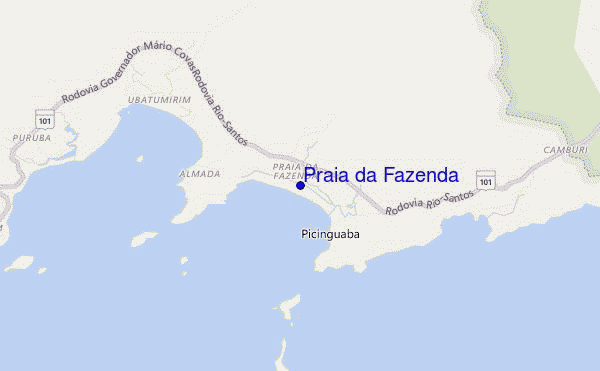 mappa di localizzazione di Praia da Fazenda
