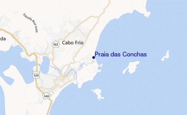 mappa di localizzazione di Praia das Conchas