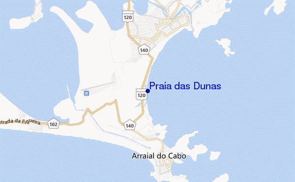 mappa di localizzazione di Praia das Dunas