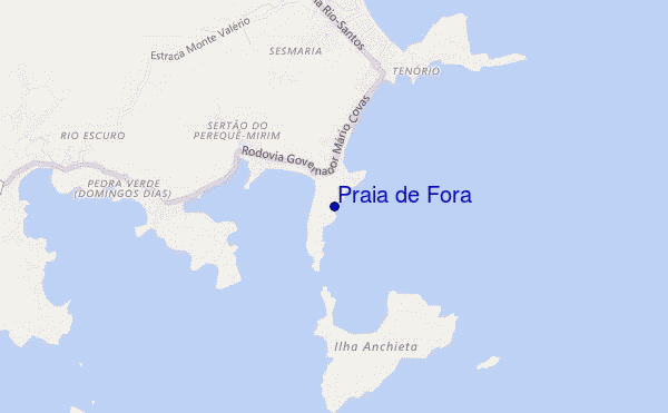 mappa di localizzazione di Praia de Fora