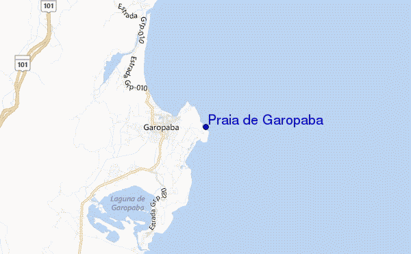mappa di localizzazione di Praia de Garopaba