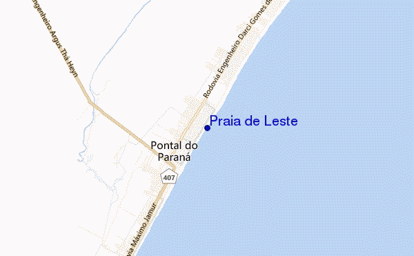 mappa di localizzazione di Praia de Leste