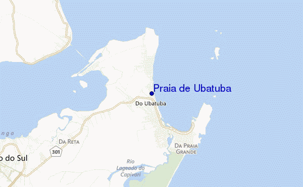 mappa di localizzazione di Praia de Ubatuba