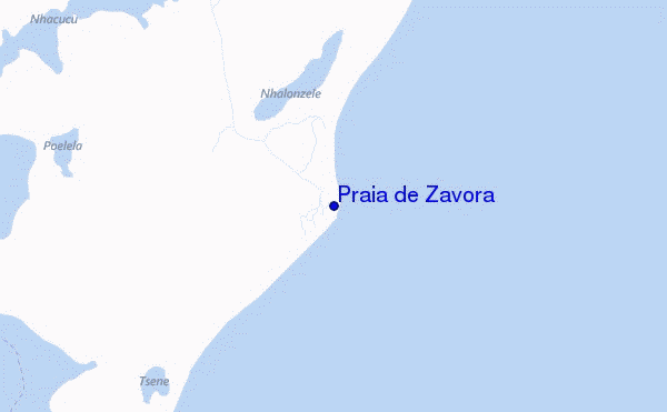 mappa di localizzazione di Praia de Zavora